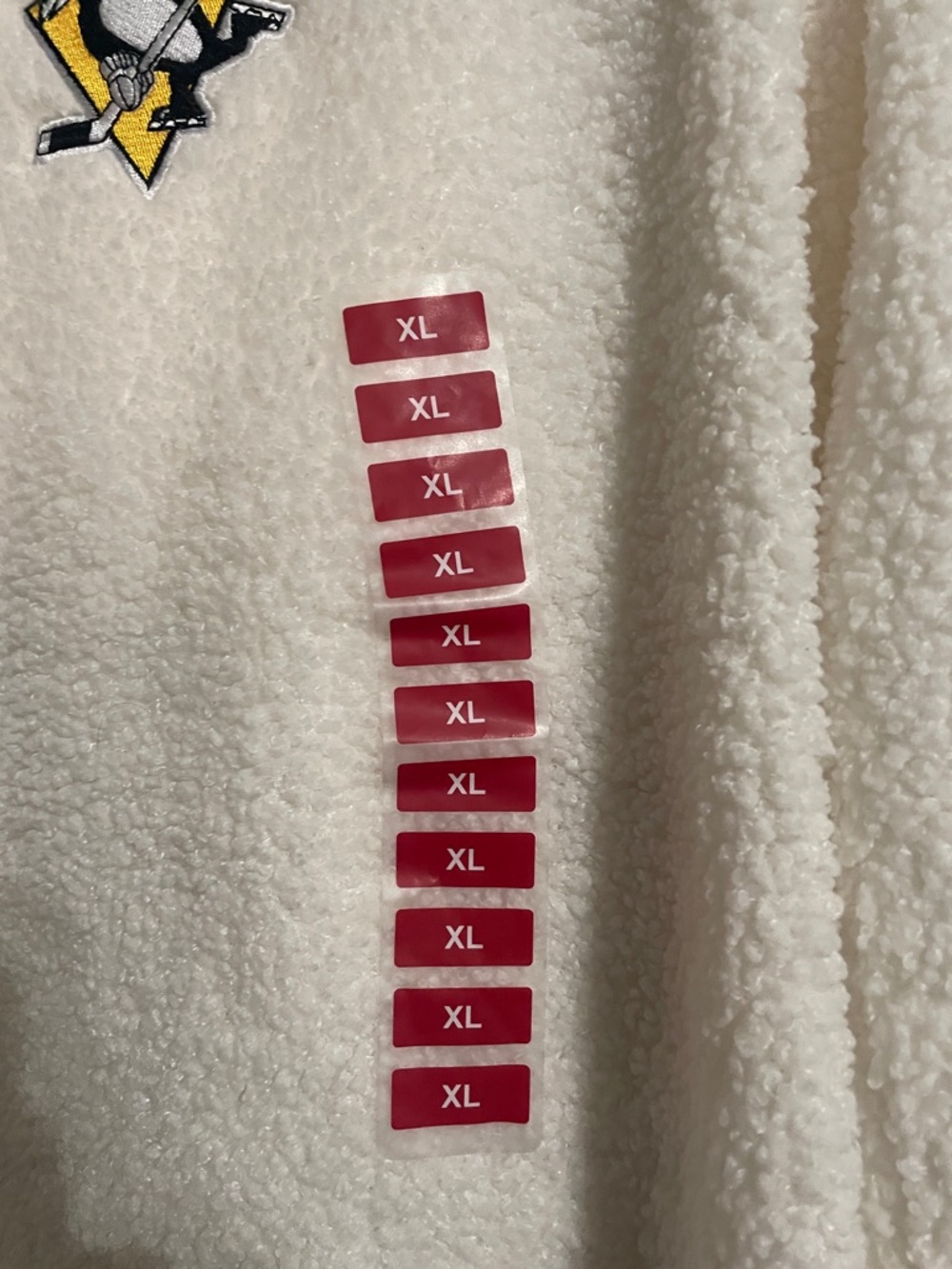 Penguins Cozy Sherpa Sweatshirt - Cream - Picture 4 of 6